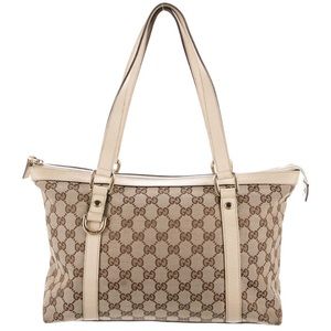 Gucci Abbey Metallic Monogram Tote bag 141470